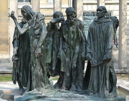 Francja - August Rodin - mieszczanie z Calais.jpg