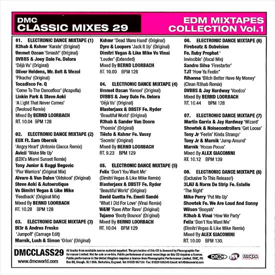 EDM Mixtapes Volume 01 - EDM Mixtapes v.1 back.jpg