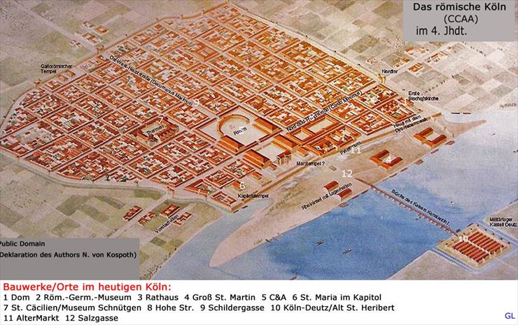Rzym starożytny -... - b89891c2db559d2115c39569a437169e. Rzymskie miasto Kolonia nad Renem.jpg