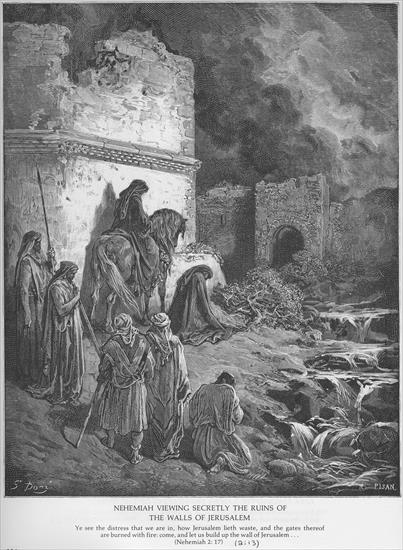 Stary i Nowy Testament - Ryciny - OT-134 Nehemiah Views the Ruins of Jerusalems Walls.jpg
