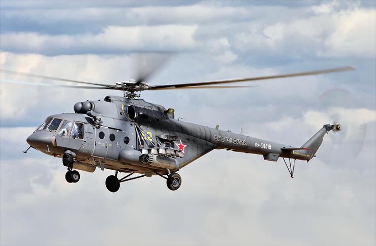 Wojna Ukraińsko-Rosyjska 2022-2024 Uzbrojenie - Mil Mi-17 Russian_Air_Force_Mil_Mi-17_yellow_62.jpg