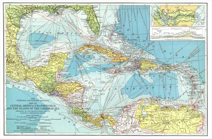 Mapy National Geographic. 539 map. Wysoka jakość - Central America 1913.jpg