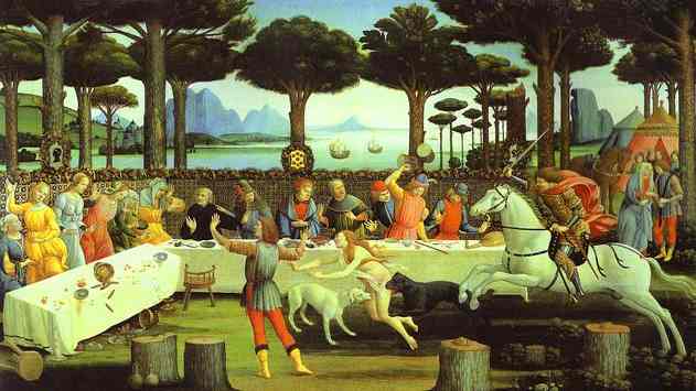 ALESSANDRO BOTTICELLI - Alessandro Botticelli - The Banquet in the Pine Forest.JPG