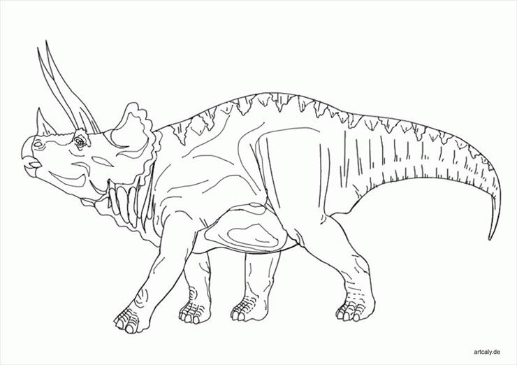 Dinozaury- dużo - Dinozaury - kolorowanka 1.gif