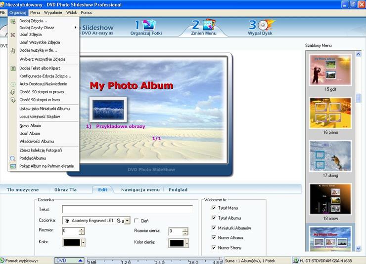 DVD Photo Slideshow Professional spolszczenie - Screen DVD PSP 6.70.jpg